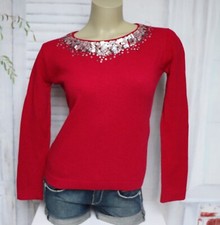 Roter Angora Wolle Pullover