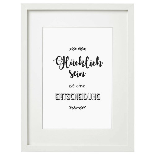 Wandbild glücklich sein - wandbild,