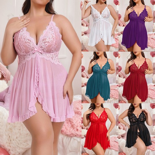 Damen sexy negligee nachtkleid - damen,