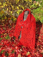 Wollschal, Handarbeit,  Wolle