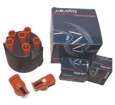 Verteilerkappe + 2x Verteilerfinger B-Ware für Audi 80 90 100 Typ44 A6 C4 VW T4