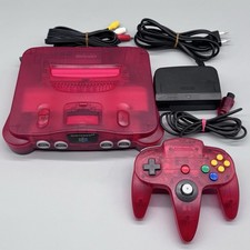 Nintendo 64 N64 - Spielekonsole Rot Transparent / Watermelon Red