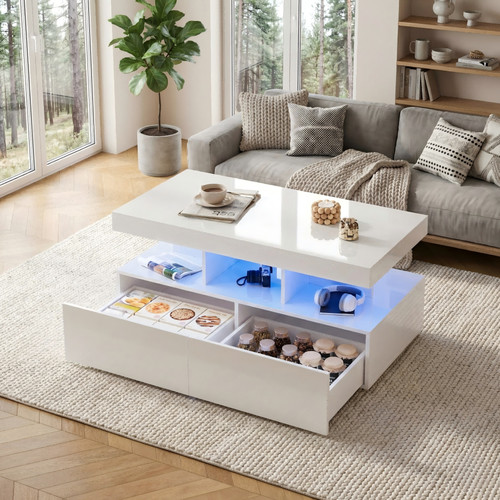 Led couchtisch wohnzimmertisch - led,