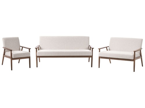 Sitzer sofa set stoff beige - 6-sitzer,