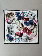 Chanel orig. CC Tuch Halstuch Baumwolle 