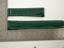 Ebel Uhrenarmband Gent mediun Kroko Leder grün für Herrenuhr Ref 887902