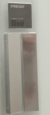 2x IKEA STRECKET Tür Front Griffe Griff  Aluminium 190mm silber 401.167.01