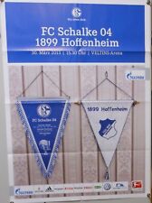 Schalke gegen 1899 Hoffenheim Poster Plakat 2013 Original Spielankündigung /37