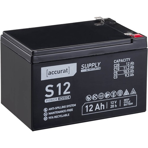 12v 12ah agm batterie - agm,