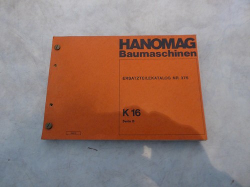 Ersatzteilliste der hanomag - ersatzteilliste,