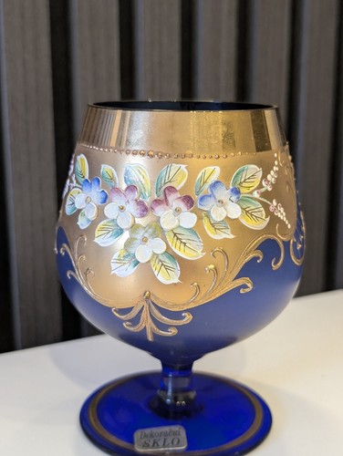 Böhmische glas prunk vase - böhmische, glas-prunk-vase
