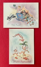 2 x Glückwunsch AK NEUJAHR um