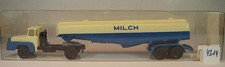 Mini Car 1/87 Nr. 1073 Unic-Izoard S Tanksattelzug Milch OVP #4314