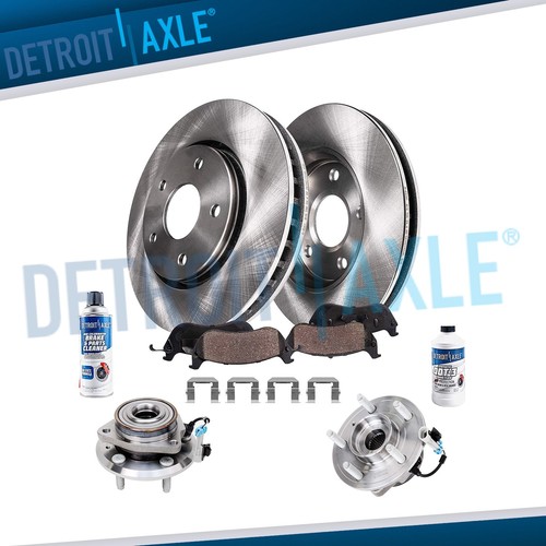 Front brake rotors - +, wheel