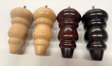 Set M8 Massivholz gedrechselt Möbelbeine Füße für Sofa, Sessel, Hocker, DIY