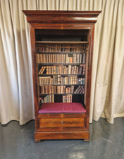 Antike Biedermeier Garderobe mit Bank-Geheimfach-Design-Mahagoni um 1850