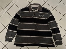 Pullover Brax Baumwolle Grau Gestreift XL Herren Pulli Knopfeinstieg Stanley