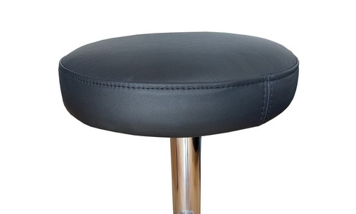 Rund schwarz leder barhocker - rund,