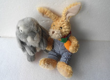 Kaninchen  von Teddy Hermann  20cm und Hase 22cm - Plüschtiere