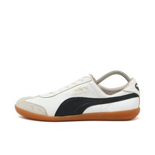 PUMA Herren Top Winner Sportschuhe weiß/schwarz Leder Classics Sneaker EU 42