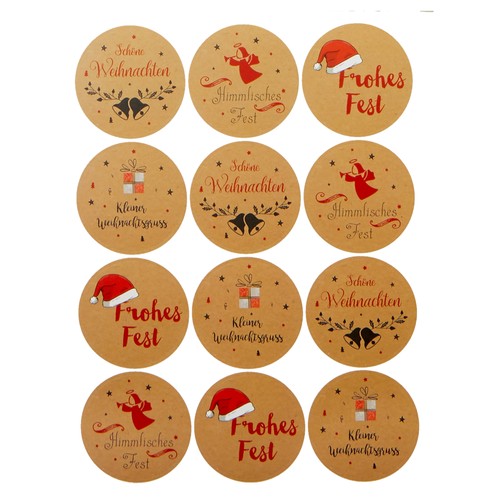 48x geschenksticker - 48x,