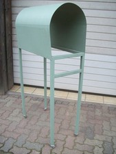 hoher Stoffbock Teppichbock Metall rollbar Metallbock Rollenbock Rollwagen Leder