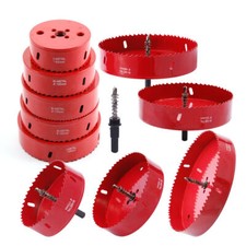 Lochsäge HSS Bi-Metall 85-200 mm Bohrkronen Dosenbohrer Trockenbau Kreissäge NEU