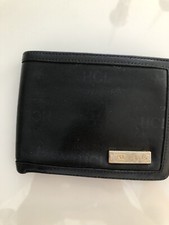 Original HCL Geldbeutel schwarzes Leder mit goldenem Logo und andere Geldbeutel