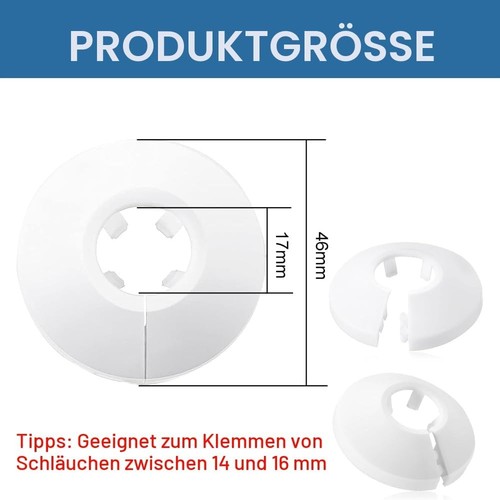 Stück heizungsrohr rosette - 16,