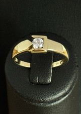 Goldring mit Zirkonia  Gold