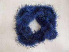 Madeleine, Schal, Webpelz, blau