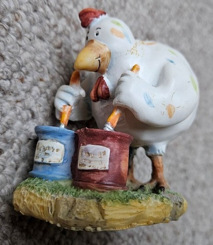 Deko huhn aus keramik - keramik,