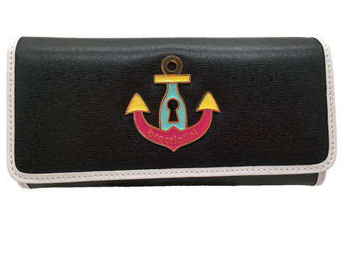 Leder portemonnaie braccialini - leder,