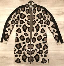 Longcardigan in Leopardenmuster