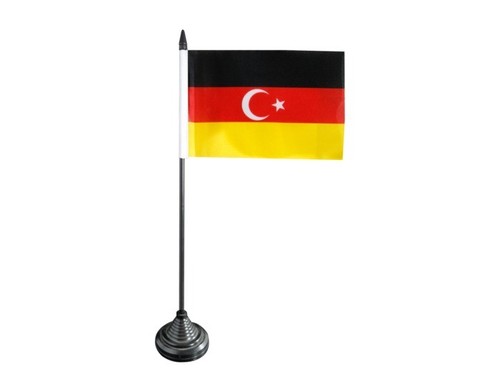 Tischflagge deutschtürken - tischflagge,