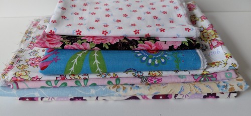 Konvolut stoff mit blumen - konvolut,