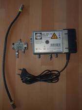 WISI MINI LINE VX 82 Hausanschlussverstärker / Kathrein Verteiler EBC 02, 2-fach