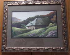 Altes  Aquarell Gemälde