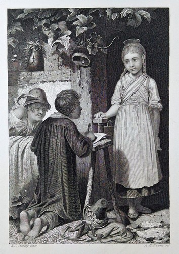 Original stahlstich 1850 - um,