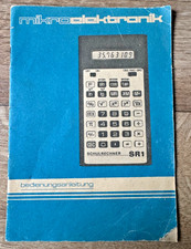 DDR Bedienungsanleitung Schulrechner SR 1 - mikroelektronik 1985