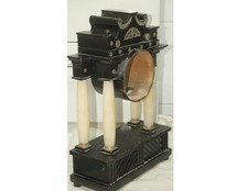 Vu37)  Biedermeier Holz Uhrengehäuse Wieneruhr Hausuhr Tischuhr um 1830