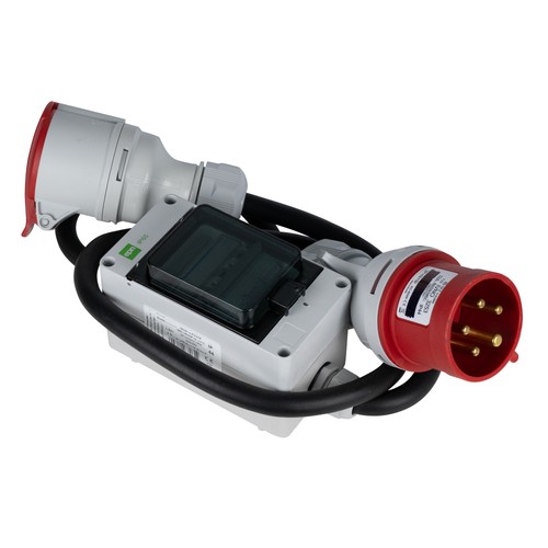 Cee starkstrom adapter 32a - 32a, auf