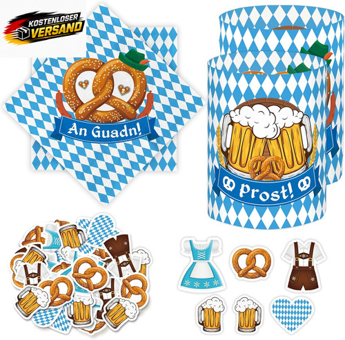 Oktoberfest deko set mit - deko,