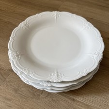 4 Essteller Baronesse  weiß