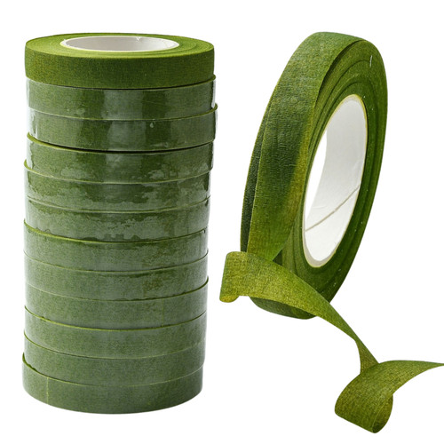 Kreppband olivgrün 2cm - kreppband,