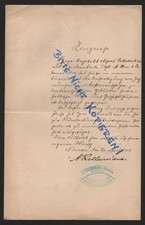 NAUEN, Arbeits-Zeugnis 1904