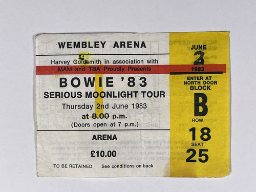 David Bowie Ticket Serious