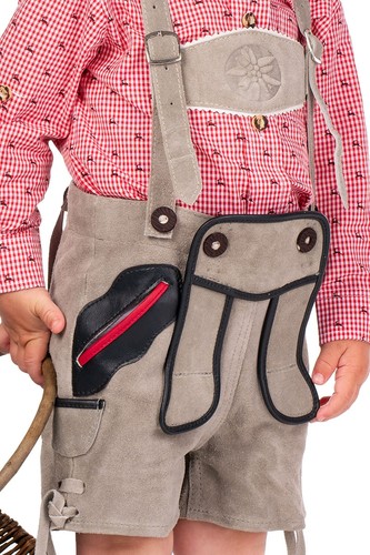 Kinder lederhose jascha - jascha, grau