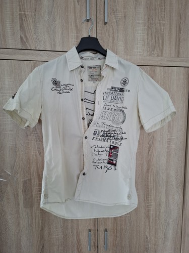 Camp david kurzarmhemd - kurzarmhemd, beige