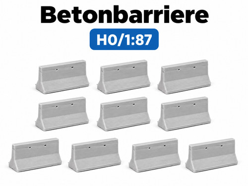 Betonbarrieren 10 - h0,